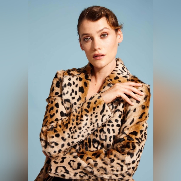 Ruby Rd Animal Print Faux Fur Jacket - Picture 1 of 8